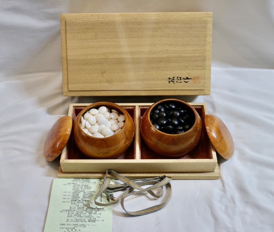 希少 松岡裕治 作 広島県 MATU工房 碁笥 碁筒 ごけ ごす 共箱有り