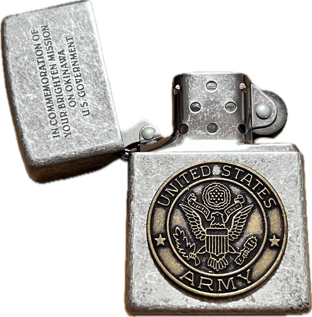 US ARMY Zippo ライター 沖縄ミッション記念品 XL 刻印