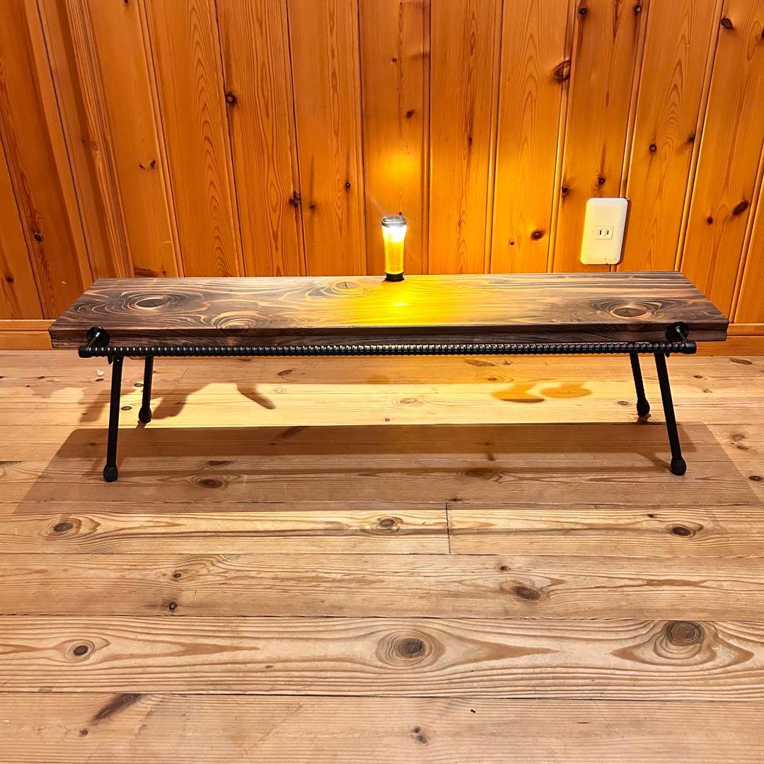 No.9 ソロテーブルロング ハンガー付　ディスプレイ棚