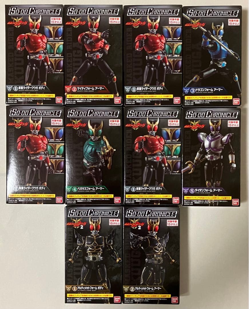 SO-DO CHRONICLE　 仮面ライダークウガ　5種　アルティメット