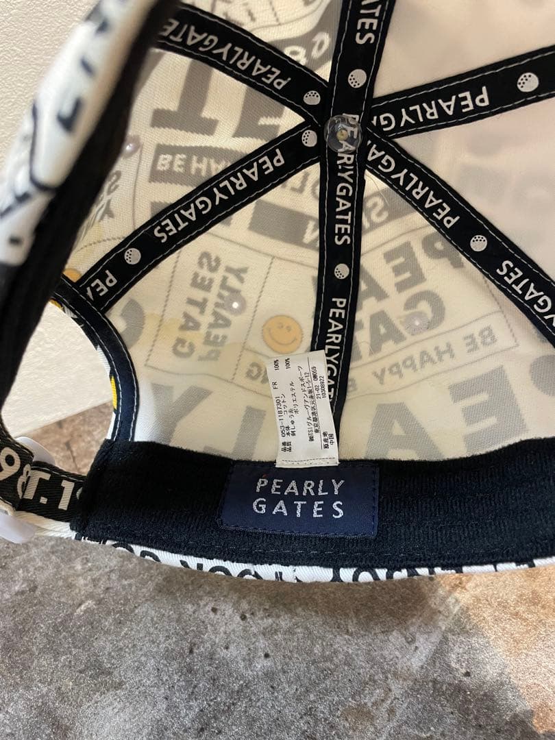 PEARLY GATES ロゴキャップ /バイザー