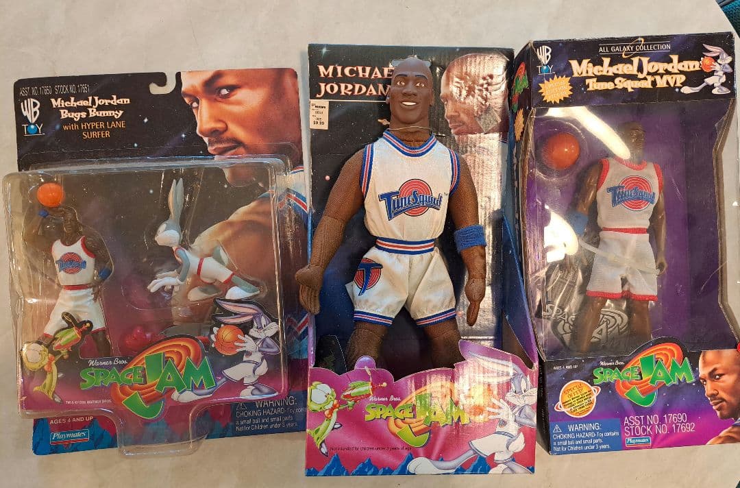 マイケル・ジョーダン スペースジャム フィギュア三点セット未開封