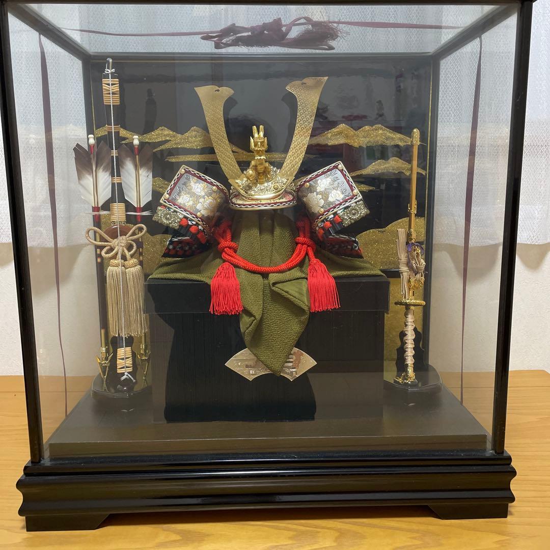 特撰 五月人形 ガラスケース