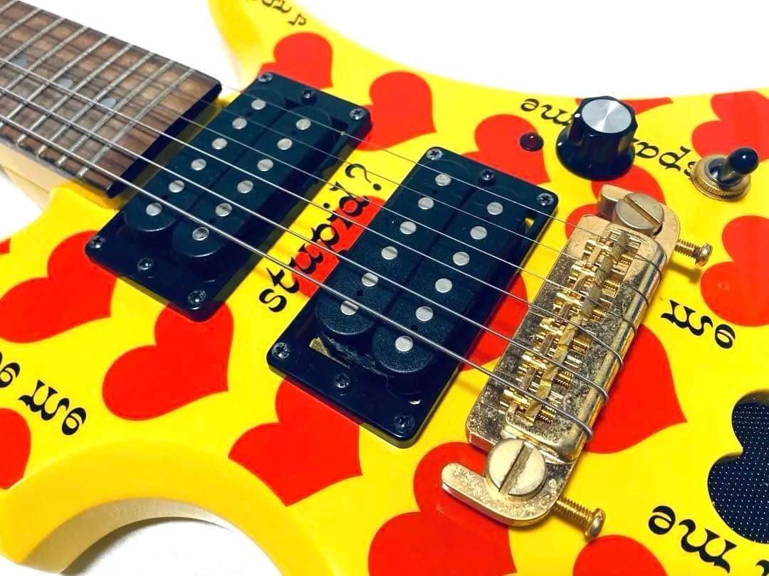 BURNY YH-JR hideモデル アンプ内蔵 モッキンバード ギター