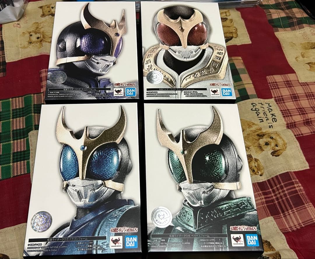 真骨彫 仮面ライダークウガ ドラゴンフォーム ペガサスフォーム タイタンフォーム