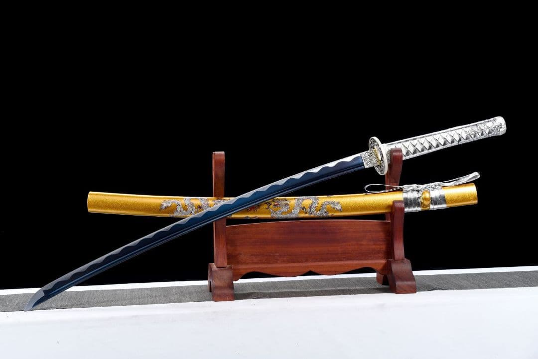 1053-武具 刀装具 日本刀　模造刀 居合刀 武士道 武蔵 鑑賞用 手鍛造打