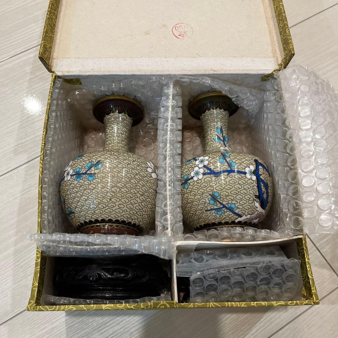 中国古美術　骨董品　景泰藍　七宝焼