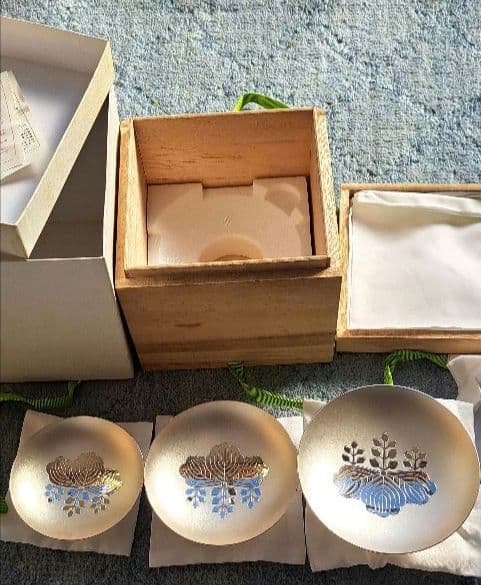 SILVER 銀杯　純銀製 銀盃3点造幣局製　silver1000 内閣総理大臣