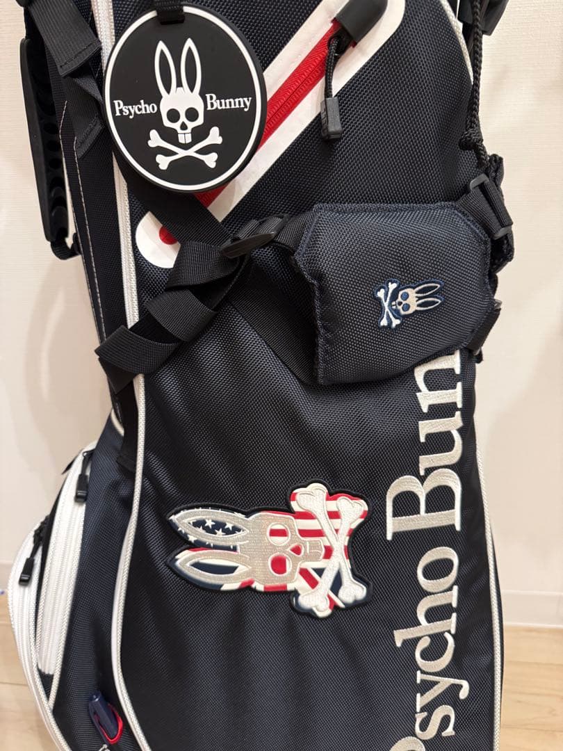 【極美品】Psycho Bunny スタンド付きキャディバッグ　サイコバニー
