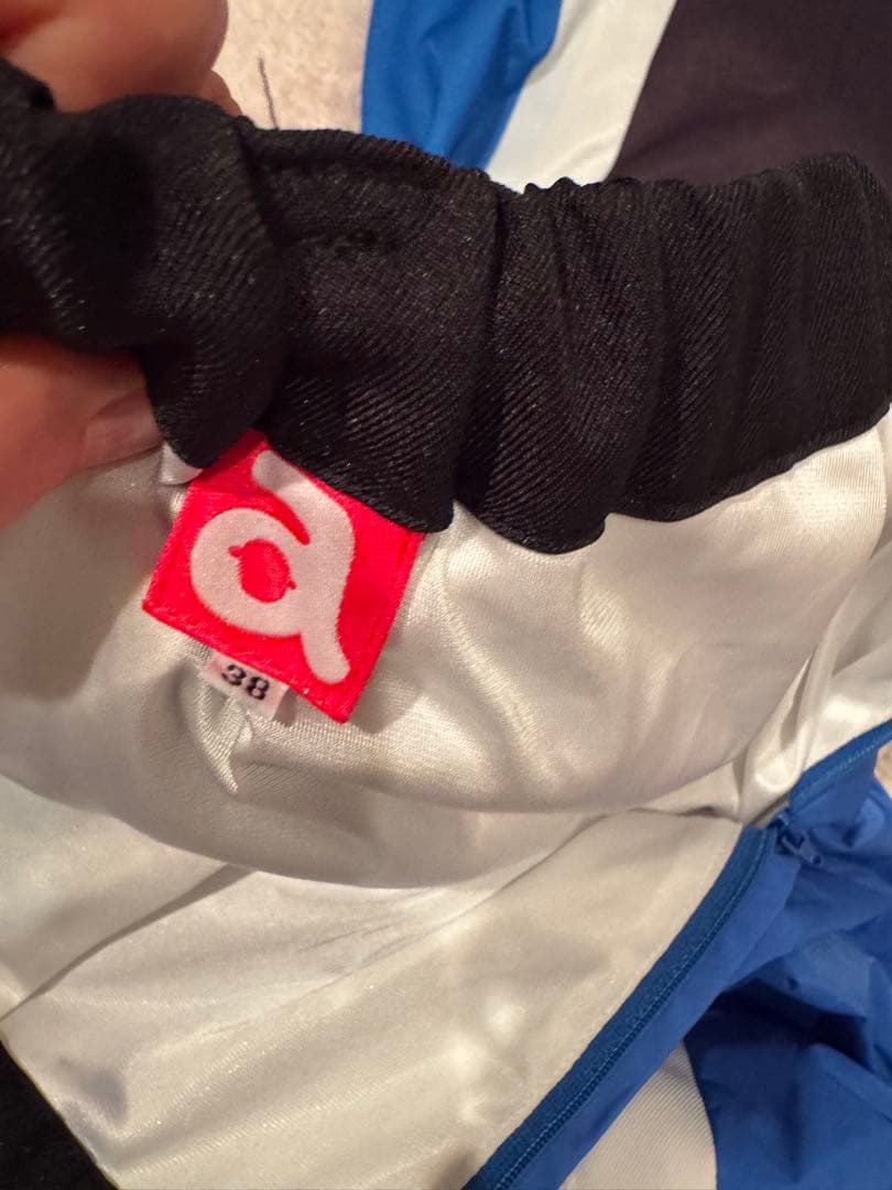 アルチビオ　ストライプ　ゴルフ 上下セット 38 黒　青