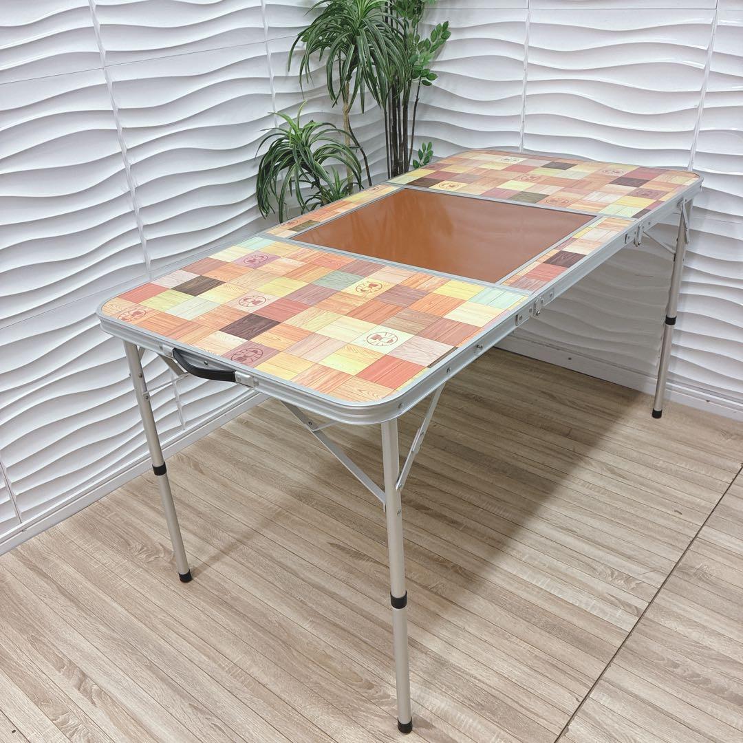 ◇Coleman◇ナチュラルモザイク◇BBQテーブル◇アウトドアテーブル◇