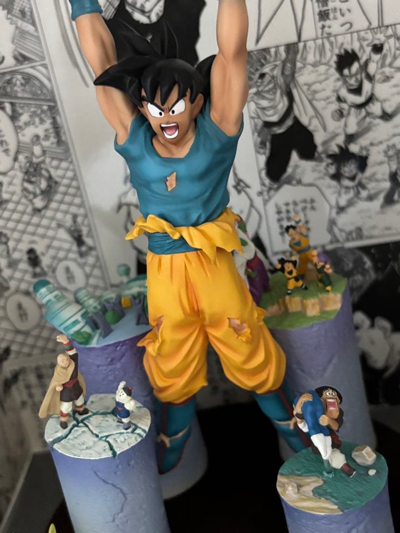 【最安値】ドラゴンボール　孫悟空　元気玉　フィギュア　魔人ブウ編(台紙付き)