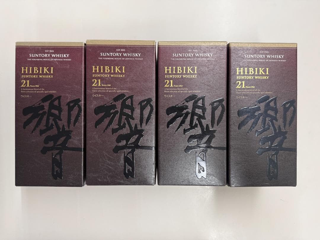 サントリー響 21年 カートン 空箱 ４枚セット