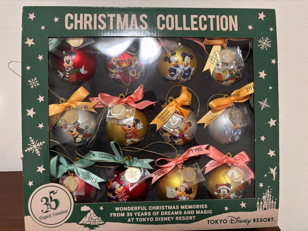 ☆ディズニー　３５周年　オーナメント　セット　歴代　ミッキー☆クリスマス☆
