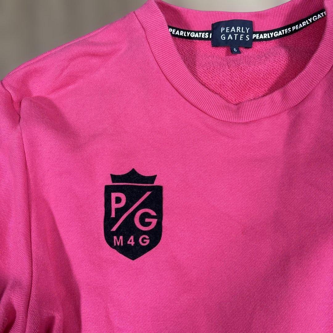 【美品】PEARLY GATES ピンク トレーナー　サイズ6