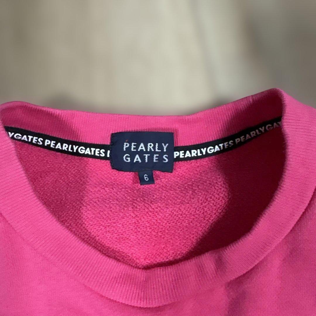【美品】PEARLY GATES ピンク トレーナー　サイズ6