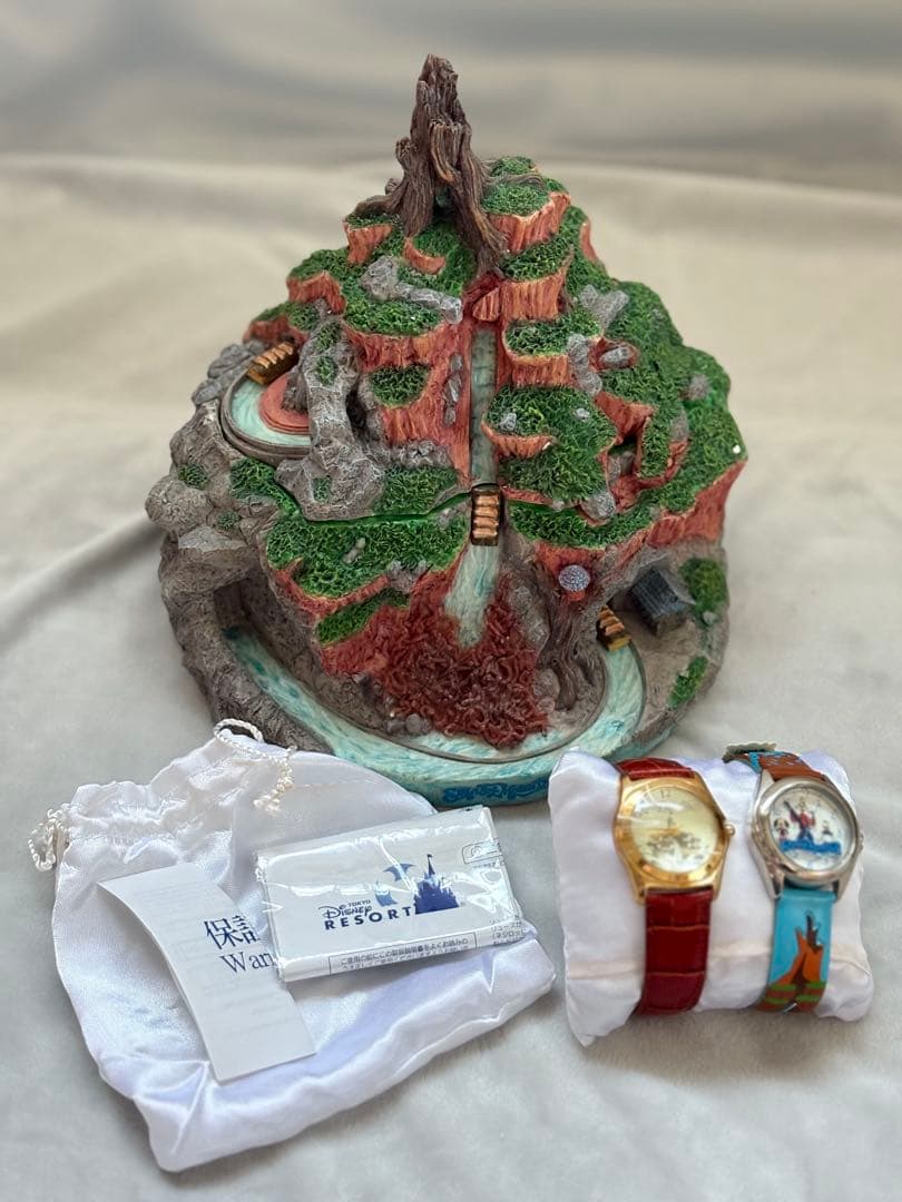 TDL 開園20周年記念 スプラッシュマウンテン 腕時計2本付 フィギュア レア