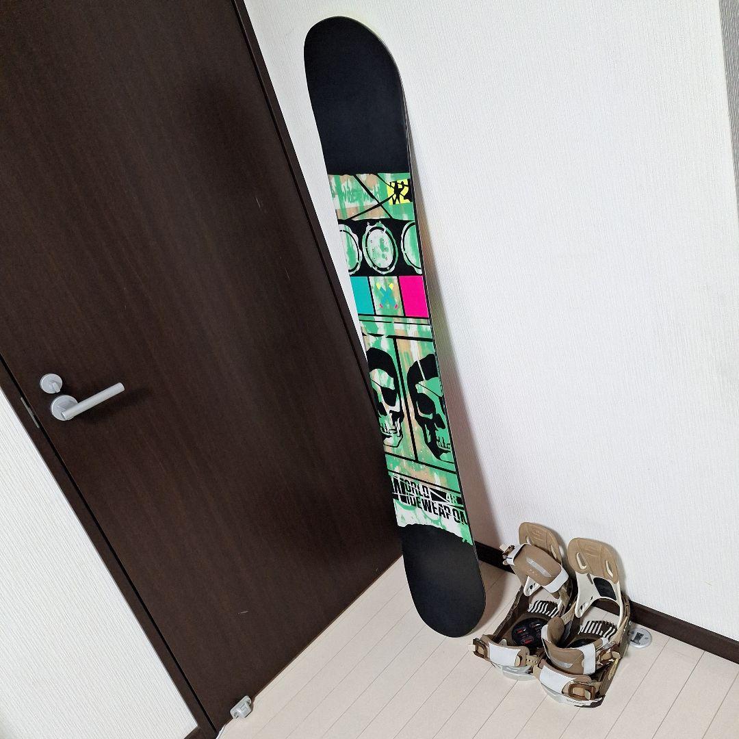 スノーボードセット　K2ワールドワイドウエポン148センチ サロモンビンディング