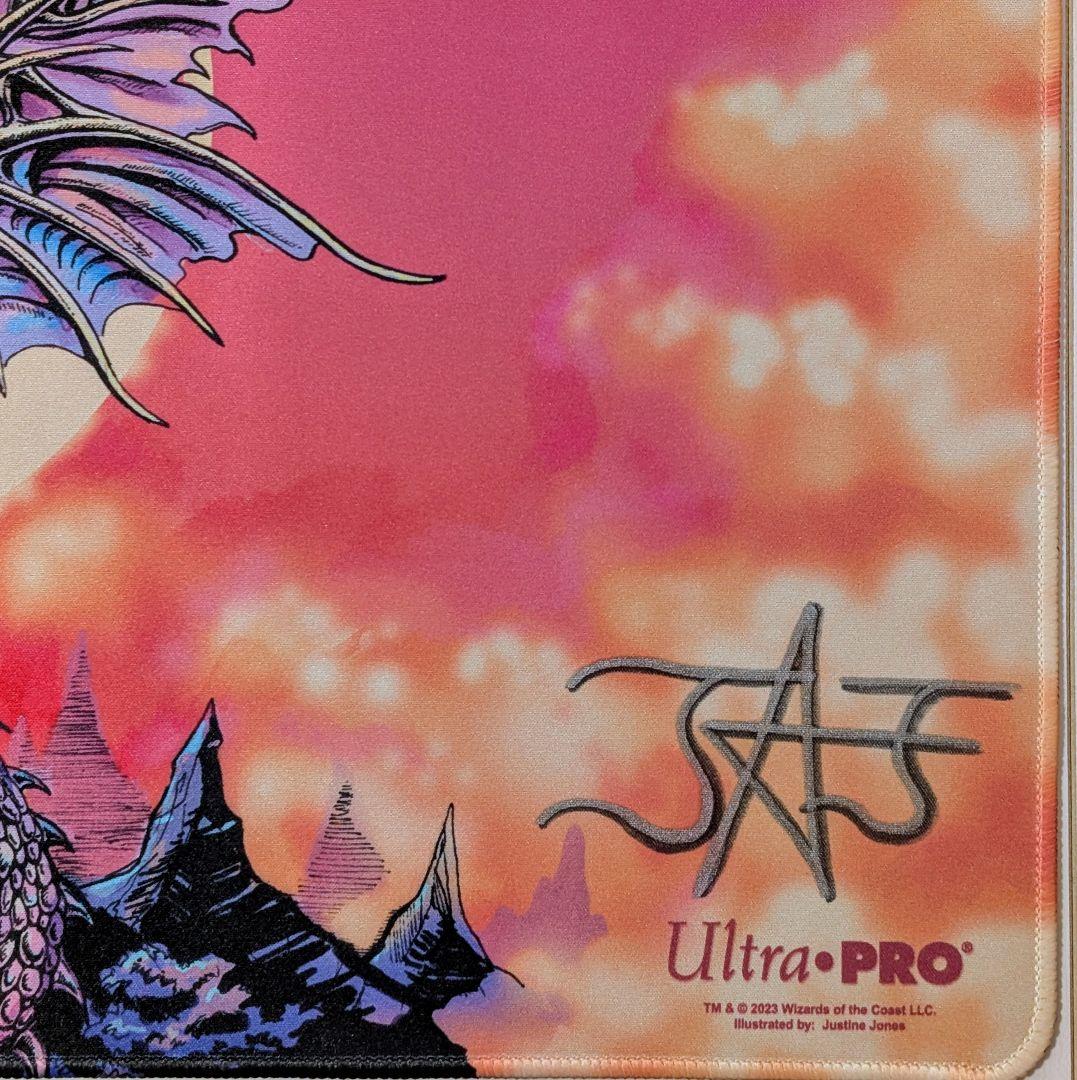 【未使用】MTG　SecretLair　始祖ドラゴン　プレイマット　サインド