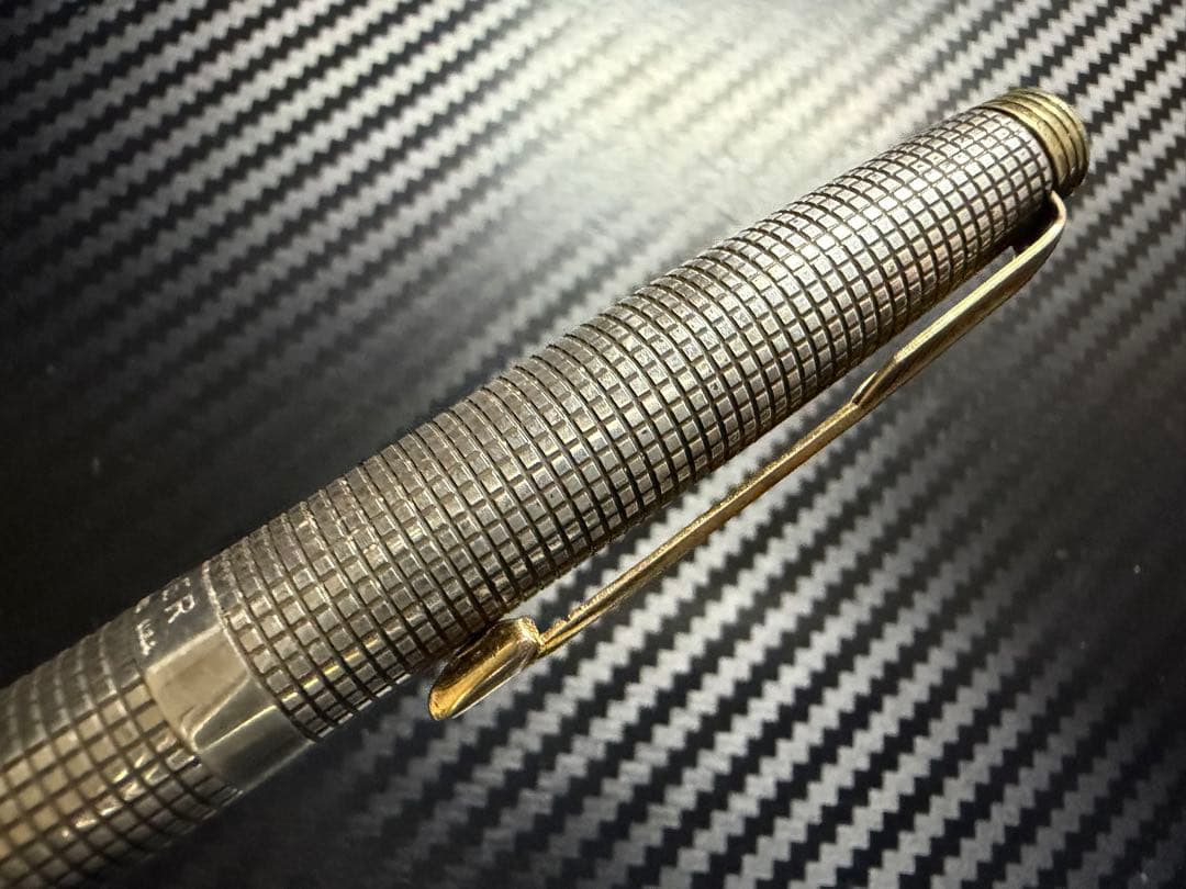 美品 パーカー 75 シズレ XF 極細字 万年筆 スターリングシルバー