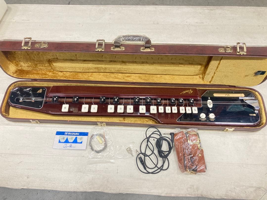 SUZUKI 電気大正琴 蘭BASS バス ベース 低音 希少 美品 専用ケース