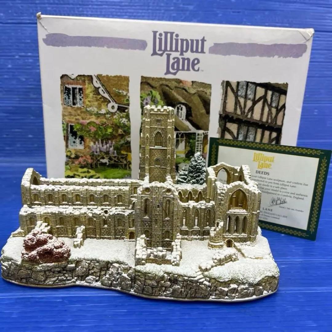 リリパットレーン 【FOUNTAINS ABBEY】積雪 電飾 箱 証書