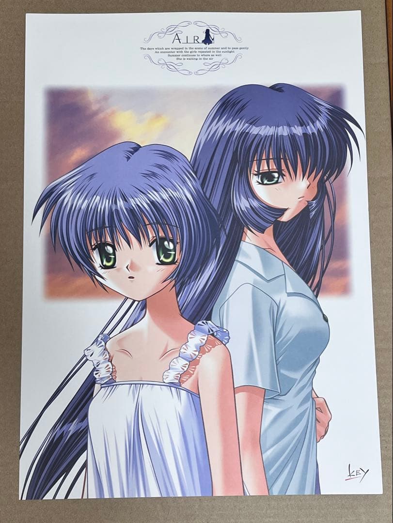 key AIR 当時物 複製原画 イラスト ビジュアル 6枚セット