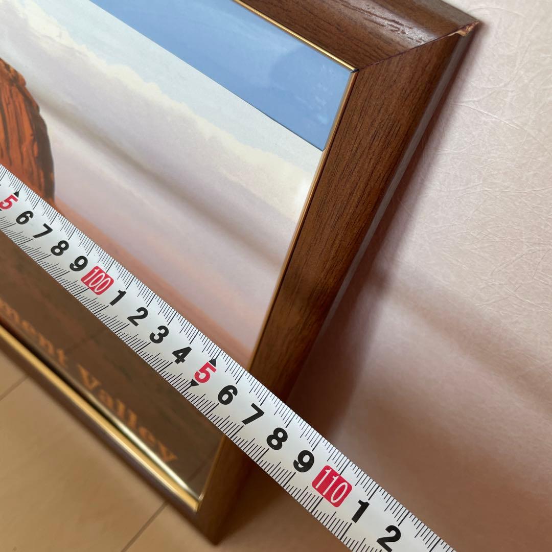 アメリカ　モニュメントバレー　巨大ポスター　額入り　額縁　海外インテリア