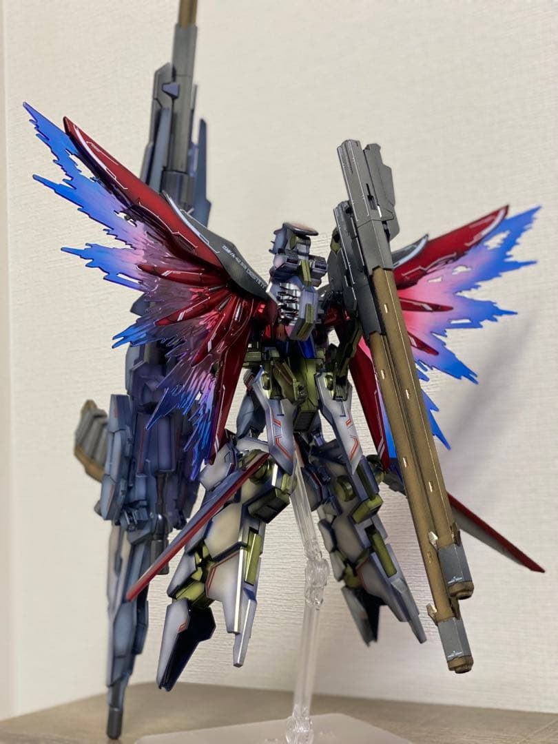 ガンプラ完成品HG デスティニーガンダムspecⅡ & ゼウスシルエット全塗装