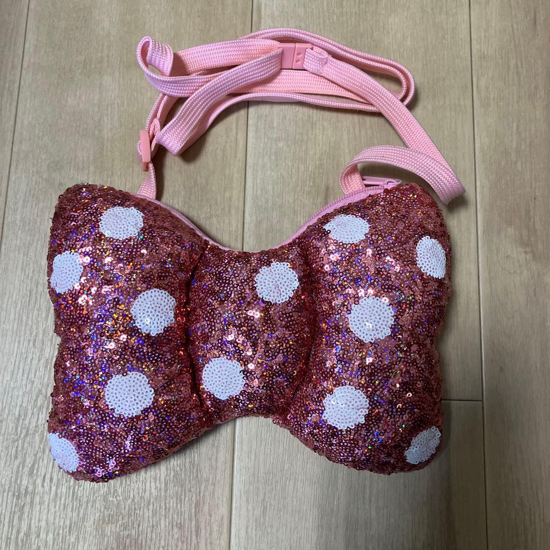 ディズニーミニーリボンポシェットスパンコール