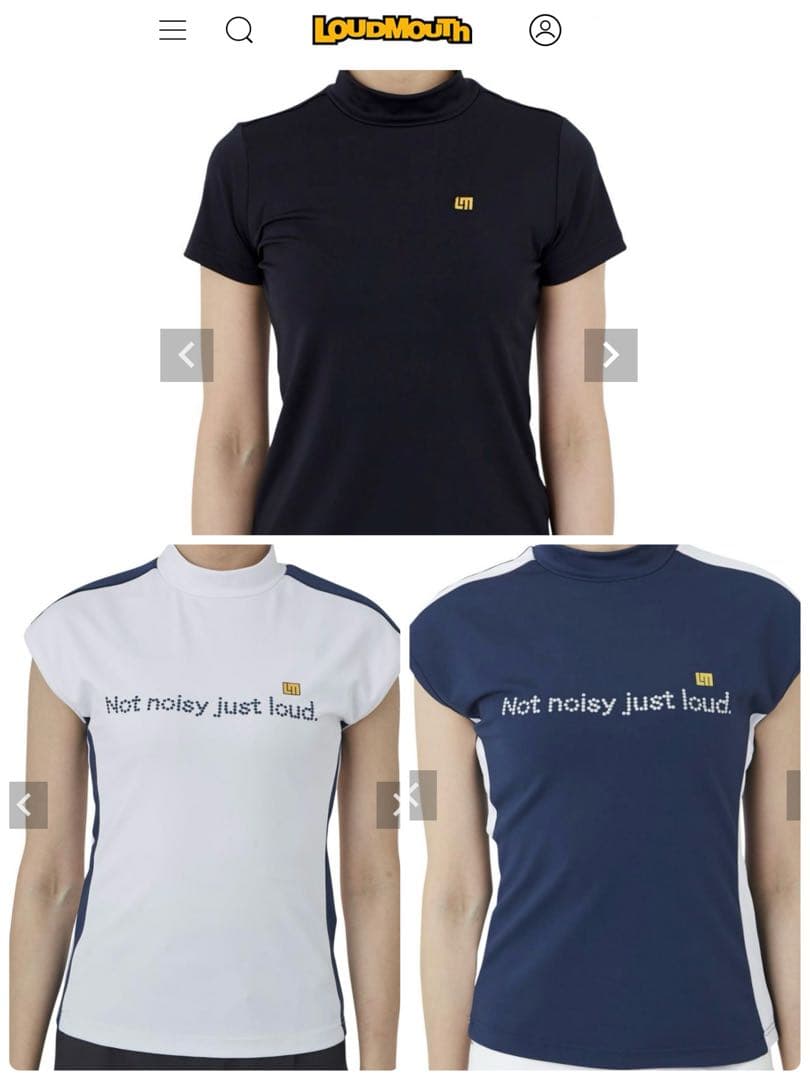 ☆ラウドマウス☆ レディースモックネックシャツ３枚