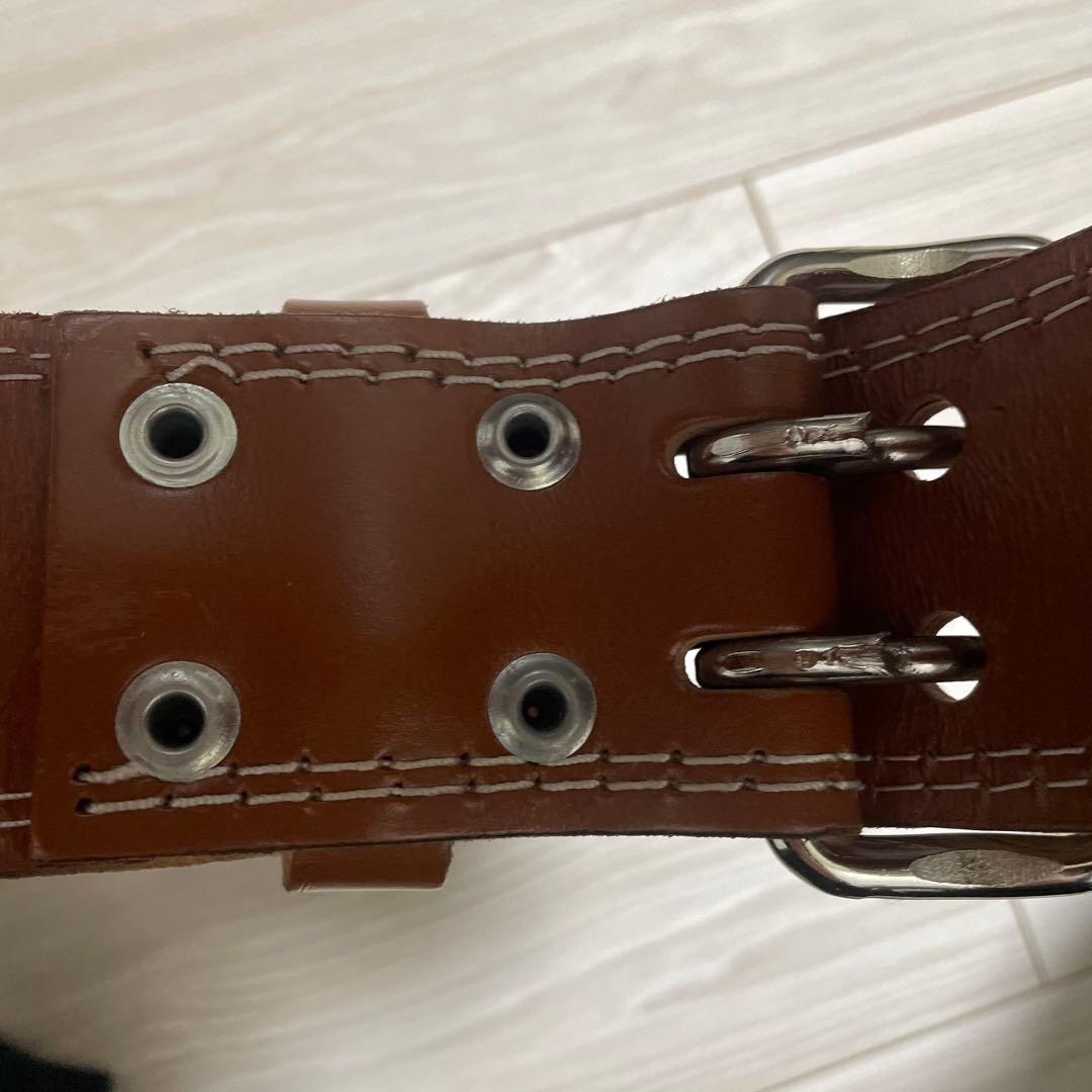 GOLD’S GYM ゴールドジム プロレザーベルト【Sサイズ】