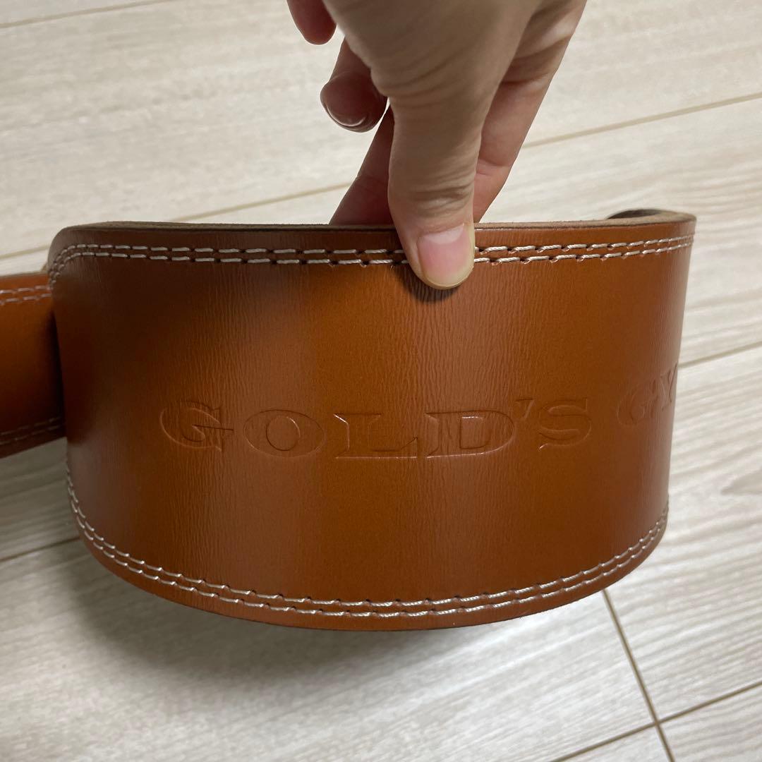 GOLD’S GYM ゴールドジム プロレザーベルト【Sサイズ】