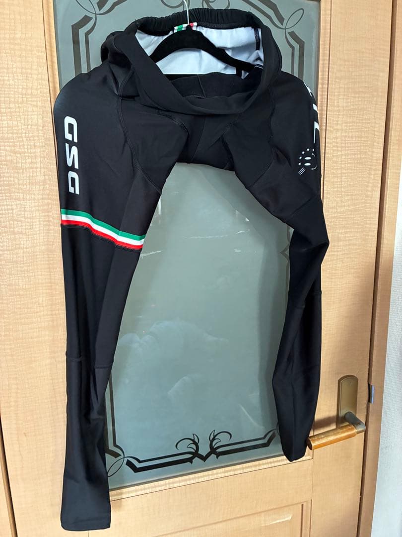 ７ITA サイクルジャージ 長袖 上下 黒