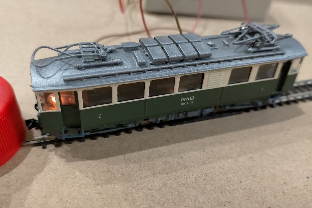 RHB ABe 4/4 Nナロー　Zゲージ　電車模型