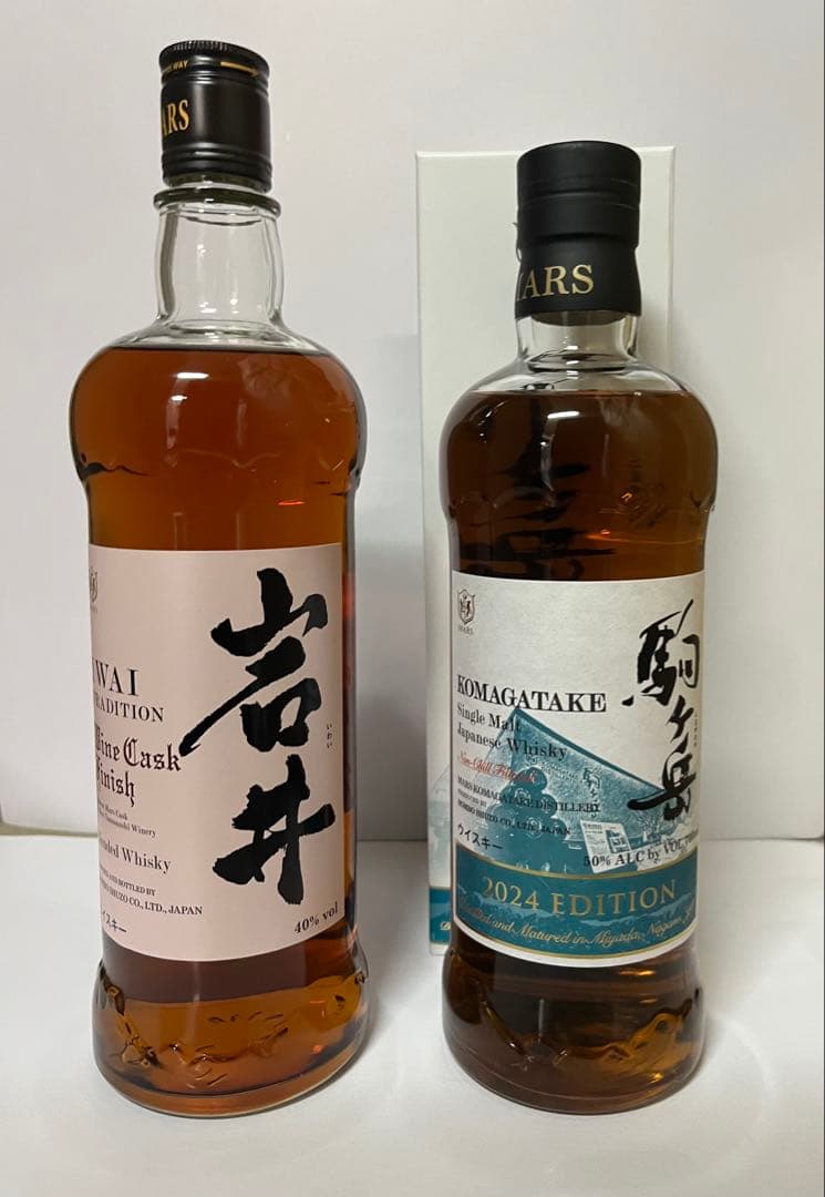 駒ヶ岳 2024、岩井ワインカスクフィニッシュ 計2本 マルスウイスキー