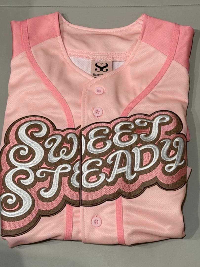 sweet steady すいすて　推しアピ　ユニフォーム　ピンク　栗田なつか