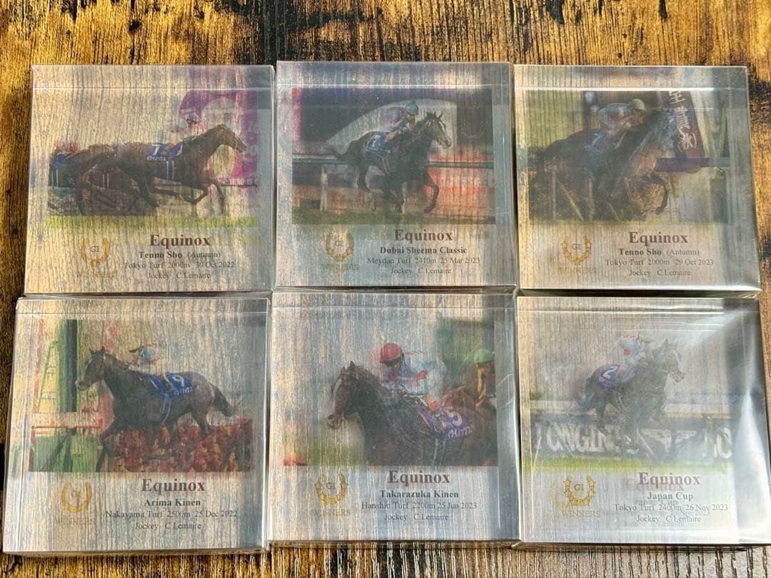 イクイノックス　アクリルオブジェ6個セット　競馬　JRA