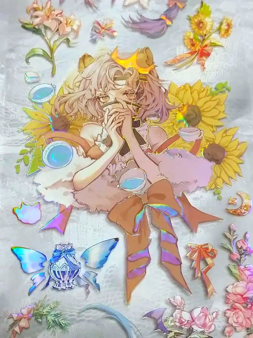 ☆のこり１SALE☆J327＃宇宙的十二封情书(虹光)切売り海外人物マステ女の子