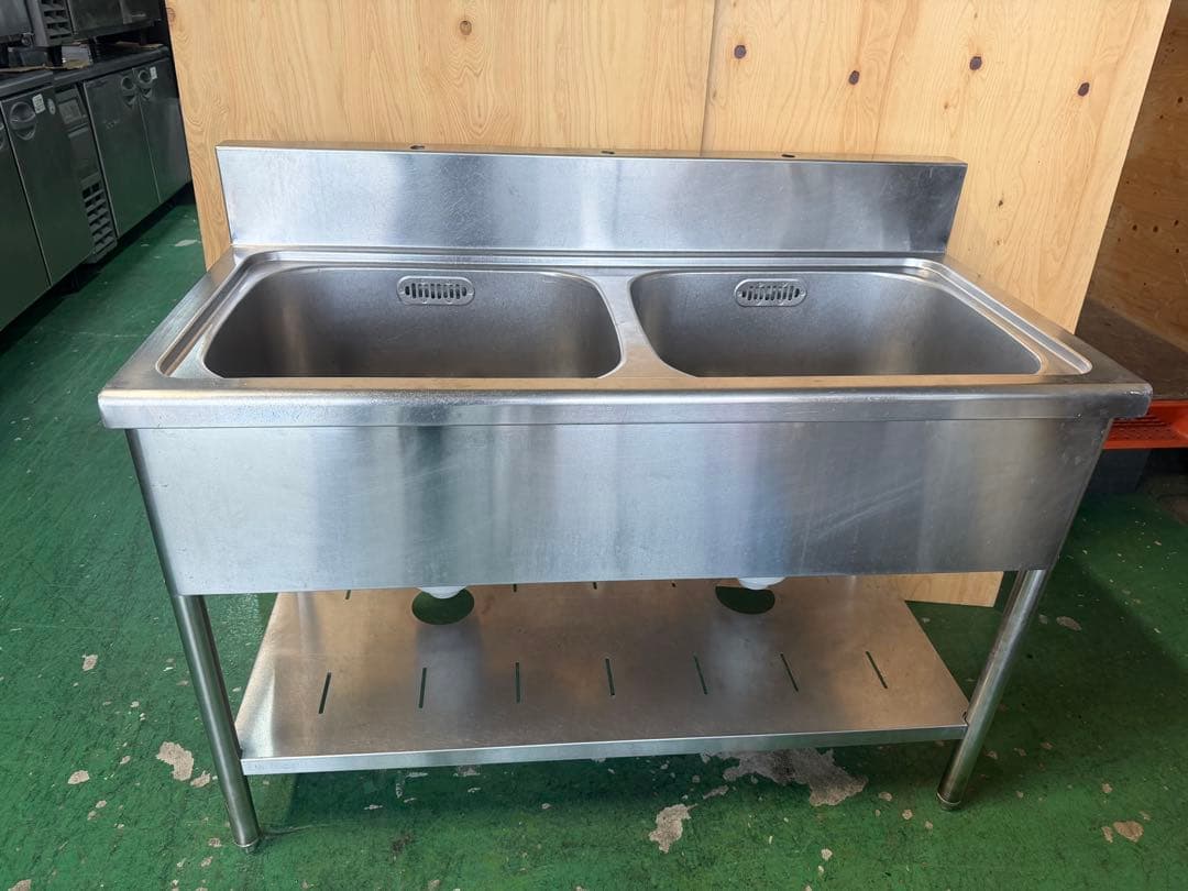 2槽シンク 1200x600x800(+150)