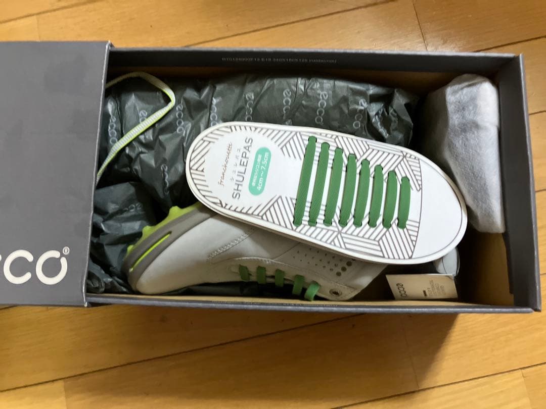 ecco ゴルフシューズ グレー/グリーン 新品タグ付き　サイズ40