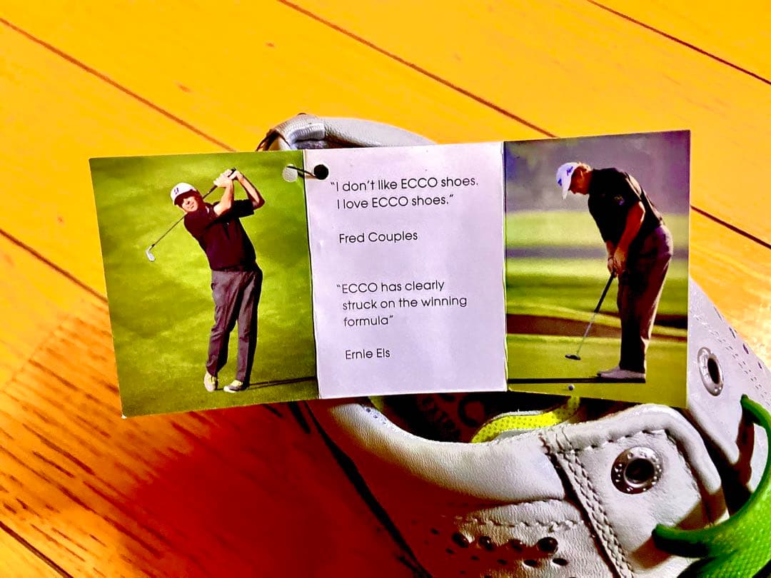 ecco ゴルフシューズ グレー/グリーン 新品タグ付き　サイズ40