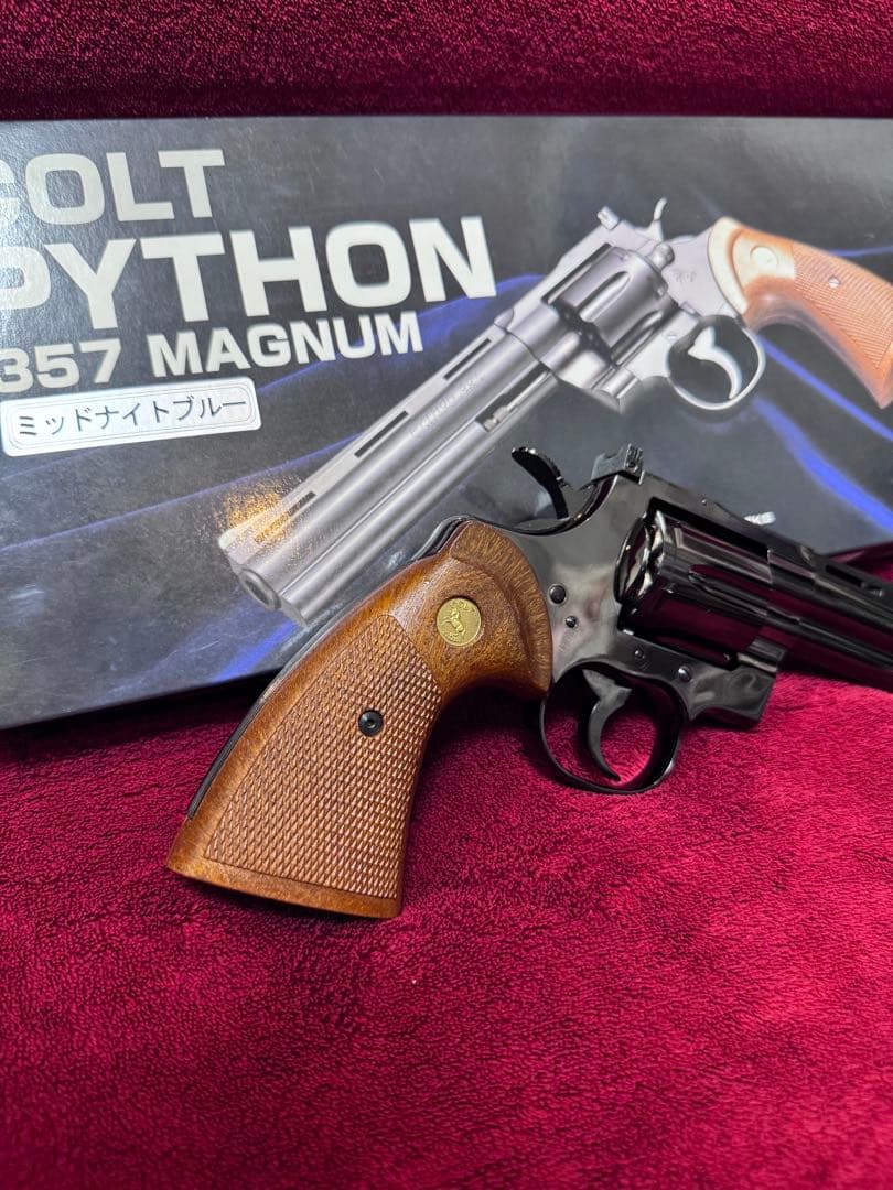 タナカワークス　コルトパイソン 4インチ 希少ミッドナイトブルー