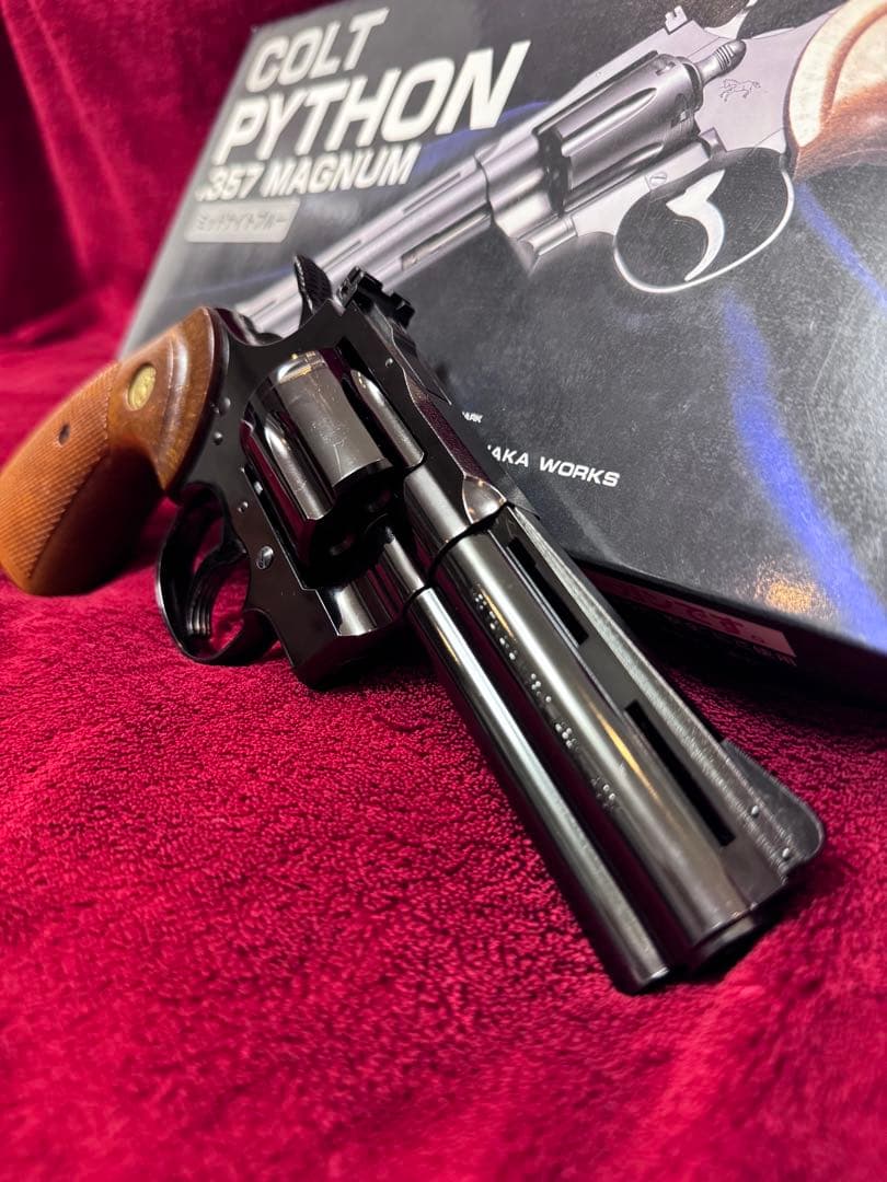 タナカワークス　コルトパイソン 4インチ 希少ミッドナイトブルー