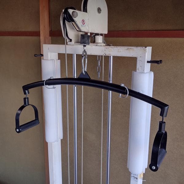 ラットプル　バー　ハンドル　グリップ　ケーブル　アタッチメント　回転　長さ調節可