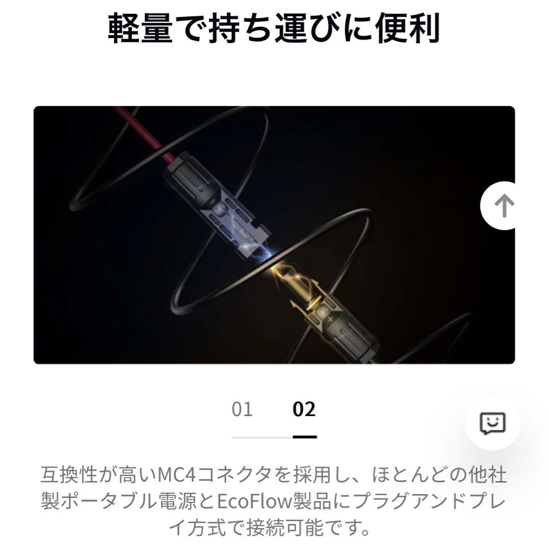 ECOFLOW 160W ポータブルソーラーパネル　1回使用のみ　美品　2025