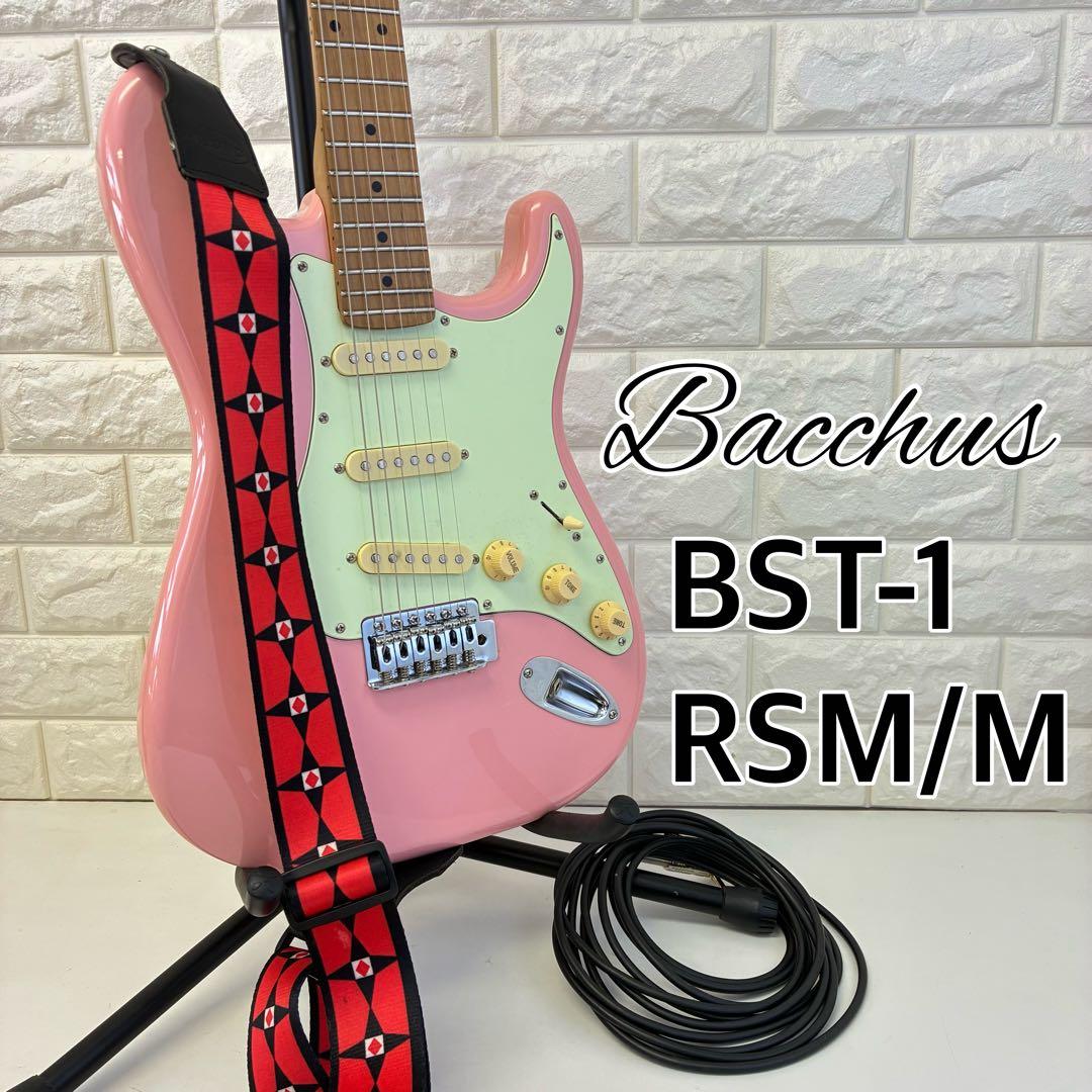 Bacchus BST-1-RSM/M SLPK バッカス エレキギター ピンク