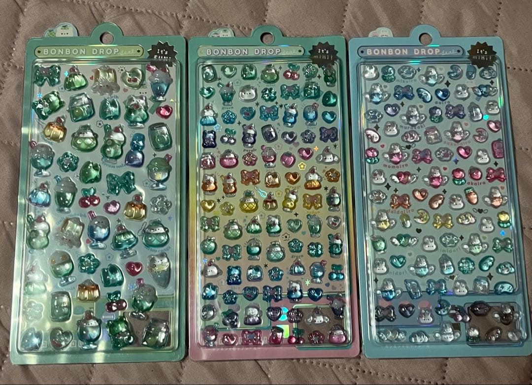 【国内正規品】ボンボンドロップシール　いろいろ　7種類　まとめ売り　新品
