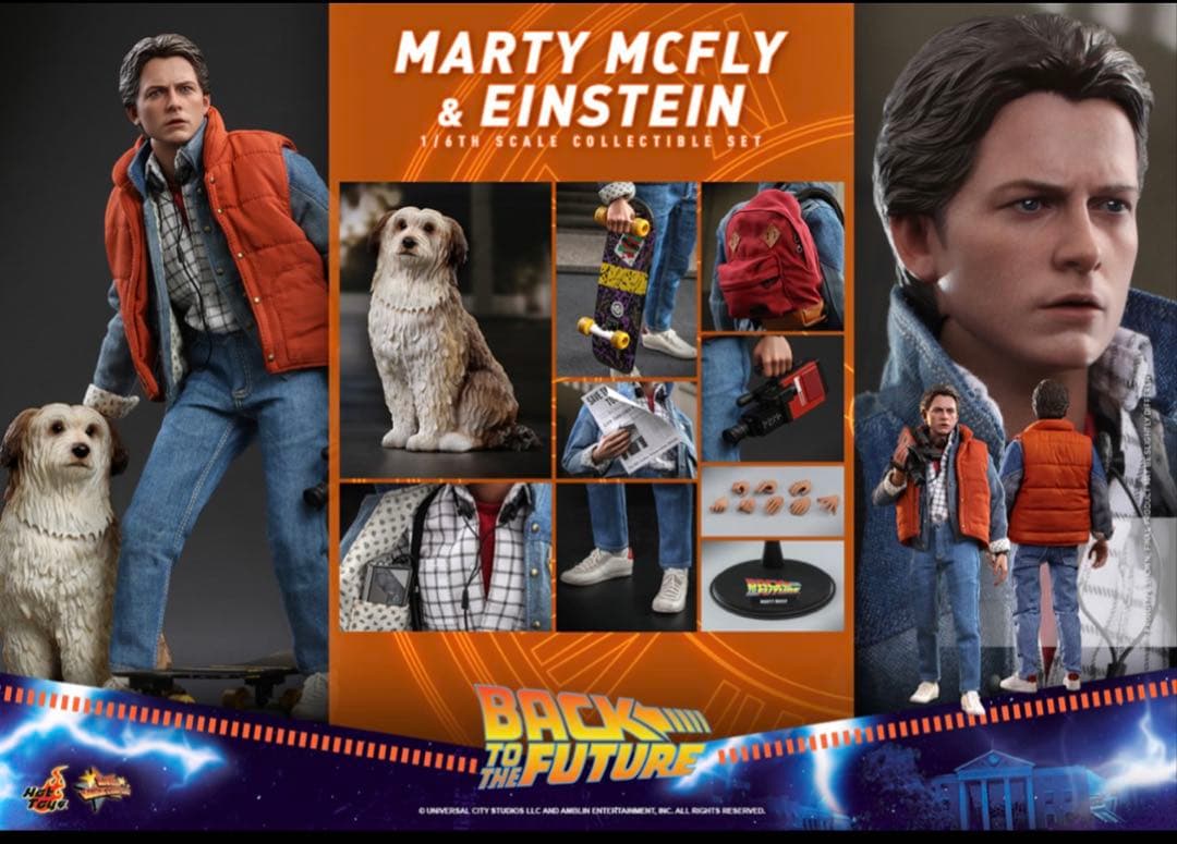 ホットトイズ バックトゥザ・フューチャー マーティ & アインシュタイン