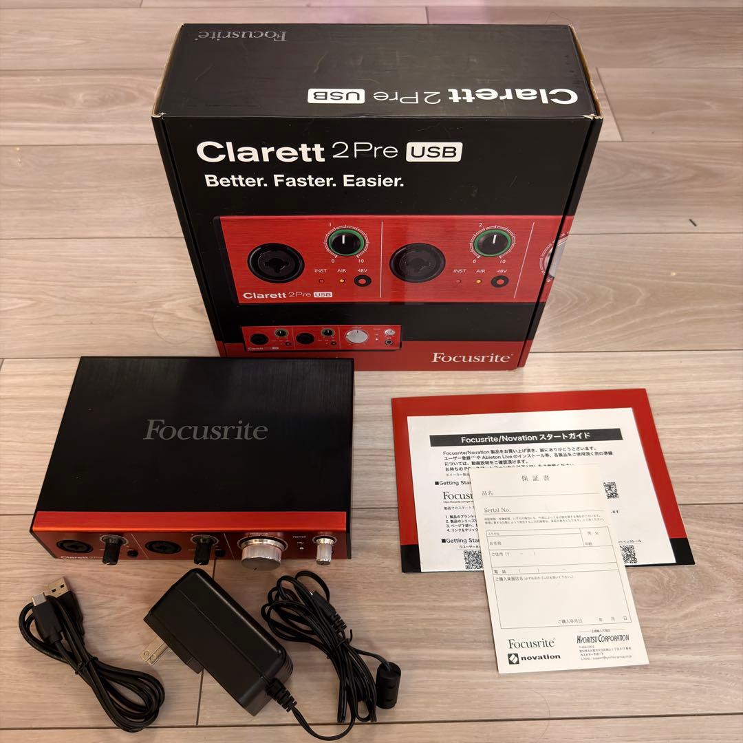 DTM・DAW Focusrite Clarett 2Pre USB